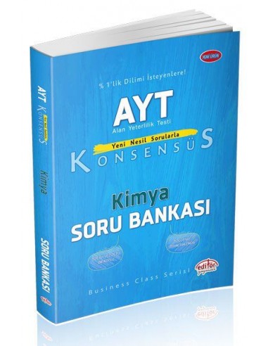 Editör Yayınları AYT Konsensüs Kimya Soru Bankası