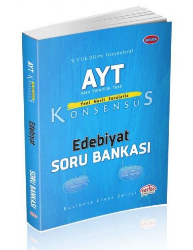 Editör Yayınları AYT Konsensüs Edebiyat Soru Bankası