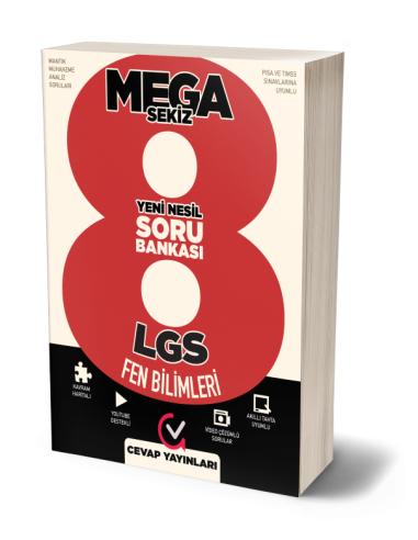 Cevap Yayınları 8. Sınıf LGS Fen Bilimleri MEGA Soru Bankası