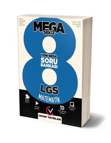 Cevap Yayınları 8. Sınıf LGS MEGA 8 Matematik Soru Bankası