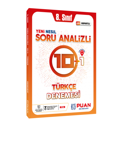 Puan Yayınları 8. Sınıf LGS Türkçe Soru Analizli 10+1 Deneme