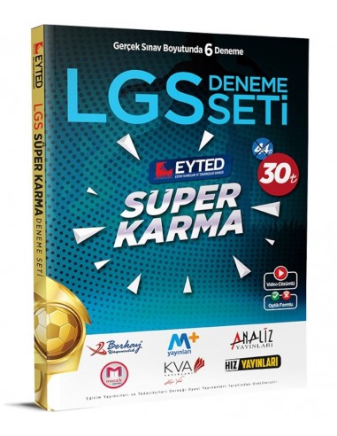 EYTED 8. Sınıf LGS Süper Karma 6 lı Deneme Seti