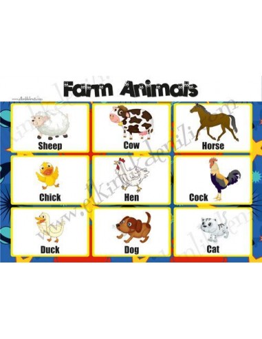 Mudu Farm Animals Poster