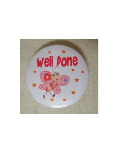 Mudu Well Done Badge (Butterfly) 37 mm
