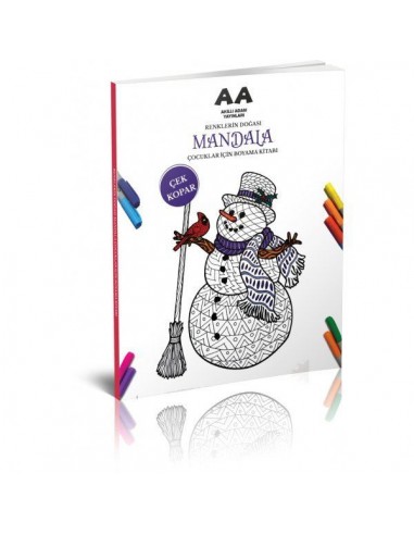 Akıllı Adam Mandala Renklerin Doğası Çocuklar İçin Boyama Kitabı