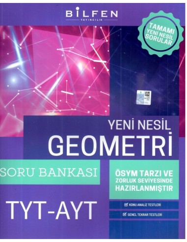 Bilfen Yayınları TYT AYT Geometri Yeni Nesil Soru Bankası