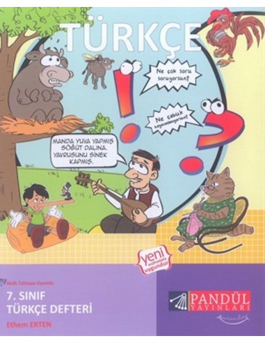 Pandül Yayınları 7. Sınıf Türkçe Defteri