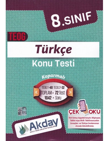 8.Sınıf Türkçe Konu Testi