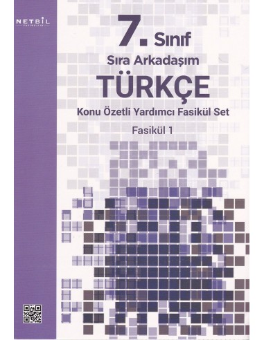 Netbil Yayınları 2015 7. Sınıf Sıra Arkadaşım Türkçe Konu Anlatımlı Set