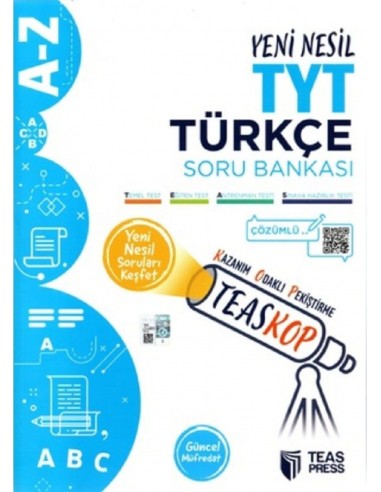 Teas Press Teaskop Yeni Nesil TYT Türkçe Soru Bankası