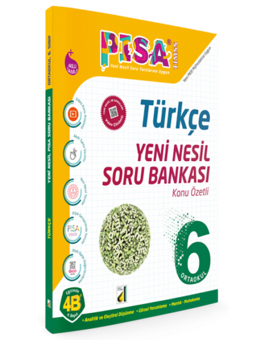 Damla Yayınları 6.Sınıf Türkçe Konu Özetli Soru Bankası