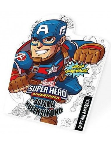 Marvel Süper Kahramanlar Boyama Koleksiyonu Captan America