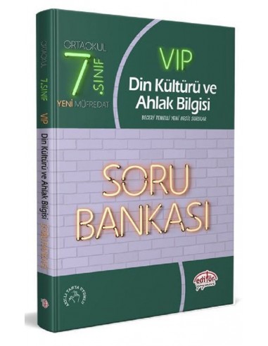Editör 7. Sınıf VIP Din Kültürü Soru Bankası