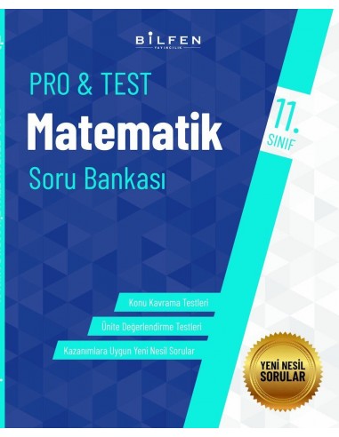 Bilfen Yayınları 11. Sınıf  Pro Test Matematik Soru Bankası