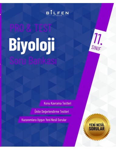 Bilfen Yayınları 11. Sınıf  Pro Test Biyoloji  Soru Bankası