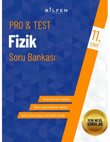 Bilfen Yayınları 11. Sınıf  Pro Test Fizik Soru Bankası