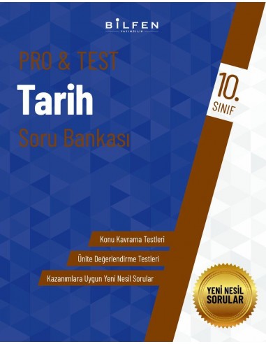 Bilfen Yayınları 10. Sınıf  Pro Test Tarih Soru Bankası