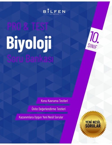 Bilfen Yayınları 10. Sınıf  Pro Test Biyoloji Soru Bankası