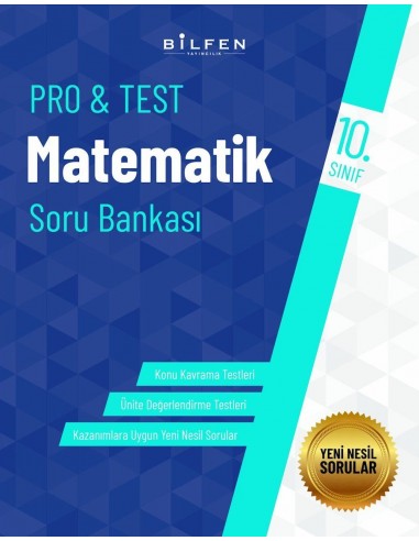 Bilfen Yayınları 10. Sınıf  Pro Test Matematik Soru Bankası