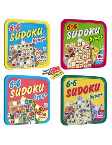 Dikkat Atölyesi  5 Yaş 6X6 Sudoku 4'lü Set