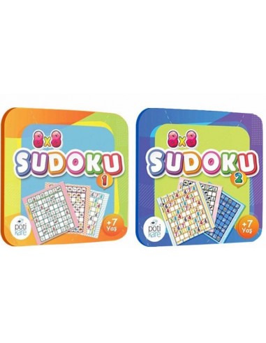 Dikkat Atölyesi   7 Yaş 8X8 Sudoku 2'li Set