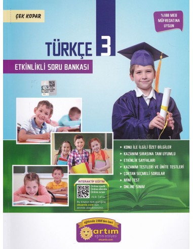 Artım Yayınları 3. Sınıf Etkinlikli Türkçe Soru Bankası