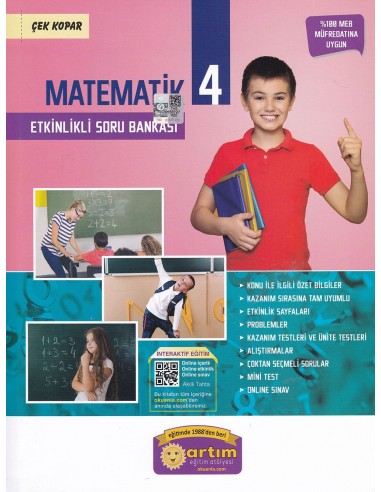 Artım Yayınları 4. Sınıf Etkinlikli Matematik Soru Bankası