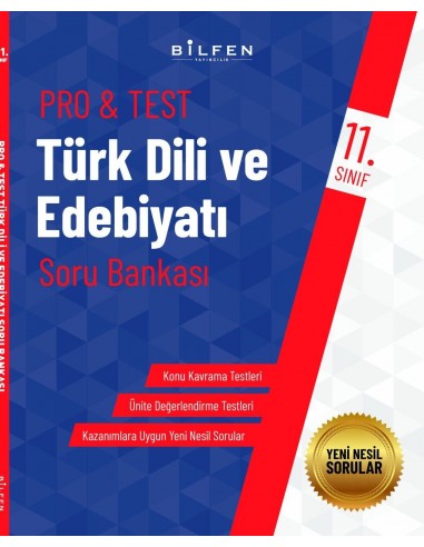 Bilfen Yayınları 11. Sınıf  Pro Test Türk Dili Ve Edebiyatı  Soru Bankası