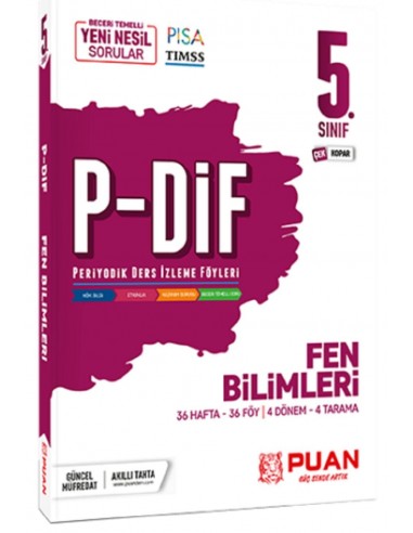 Puan Yayınları 5. Sınıf Fen Bilimleri PDİF Konu Anlatım Föyleri