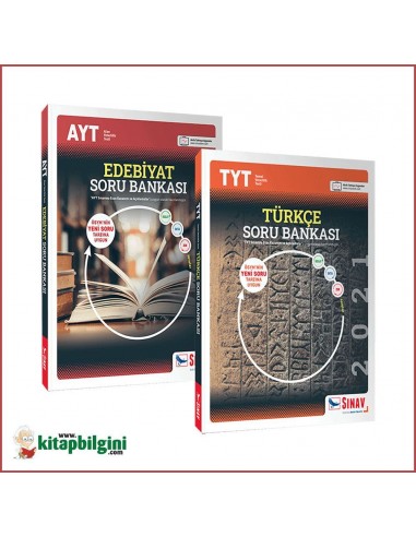 Sınav Yayınları TYT Türkçe AYT Edebiyat Soru Bankası Kampanyalı Set (2 Kitap)