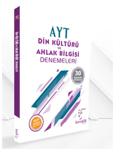 Karekök Yayınları AYT Din Kültürü ve Ahlak Bilgisi Denemeleri (20 Deneme)