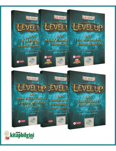 Tammat Yayınları 8. Sınıf Level Up LGS Soru Bankası Set (6 Kitap)