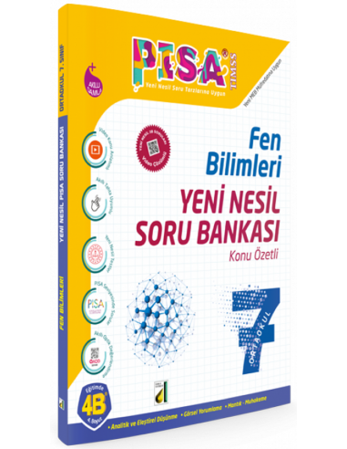 Damla Yayınları 7.Sınıf Fen Bilimleri Konu Özetli Soru Bankası