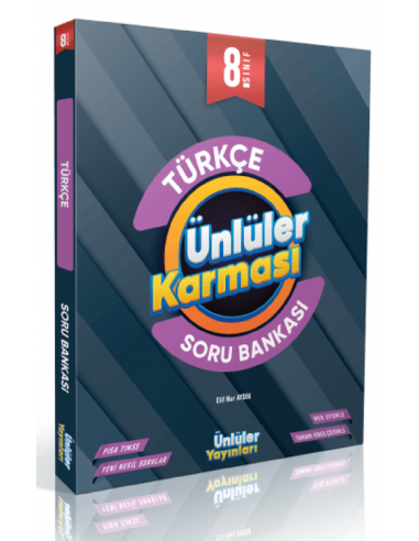 Ünlüler Yayınları 8. Sınıf Türkçe Soru Bankası