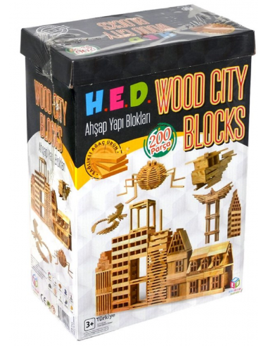 HED Wood City Blocks 200 Parça
