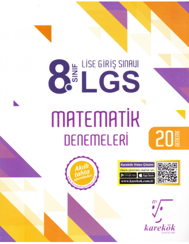 Karekök Yayınları 8.Sınıf LGS Matematik 20'li Deneme Sınavı