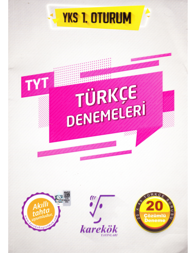 Karekök Yayınları YKS 1. Oturum TYT 20'li Çözümlü Türkçe Deneme