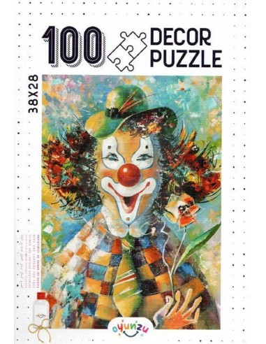 Oyunzu Palyaço Decor Puzzle - 100 Parça