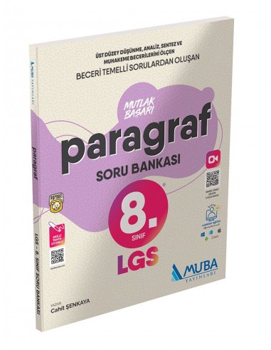 Muba Yayınları 8. Sınıf Paragraf LGS Mutlak Başarı Soru Bankası