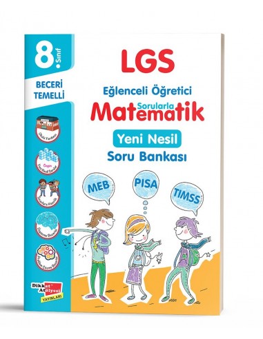 Dikkat Atölyesi Yayınları 8. Sınıf LGS Matematik Yeni Nesil Soru Bankası