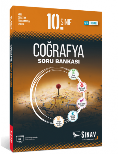 Sınav Yayınları 10. Sınıf Coğrafya  Soru Bankası Çek Kopar