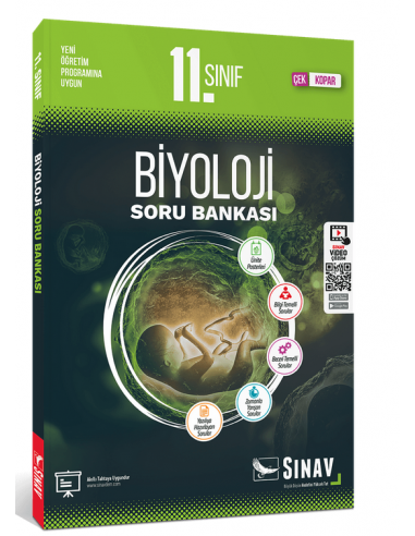 Sınav Yayınları 11. Sınıf  Biyoloji Soru Bankası Çek Kopar