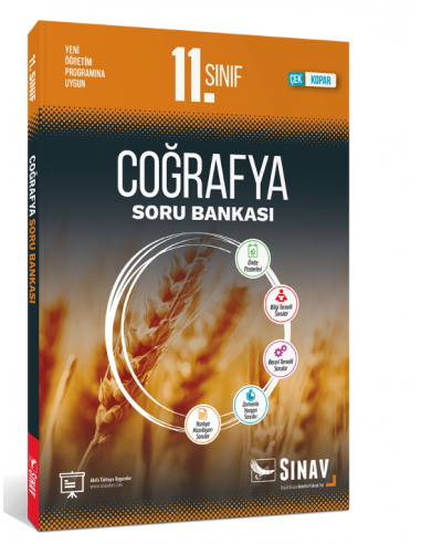 Sınav Yayınları 11. Sınıf  Coğrafya Soru Bankası Çek Kopar