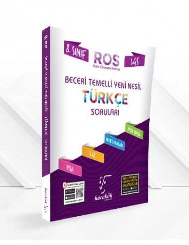 Karekök 8. Sınıf Ros Beceri Temelli Yeni Nesil Türkçe Soru Bankası