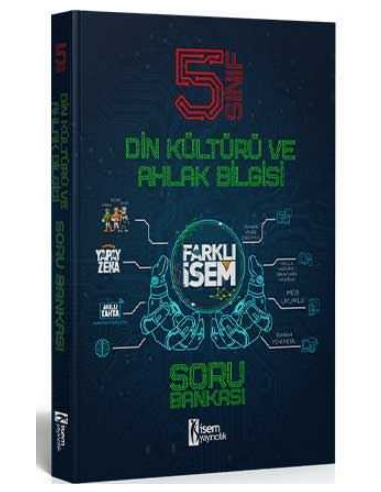 İsem Yayınları 5. Sınıf Farklı İsem Din Kültürü ve Ahlak Bilgisi Soru Bankası