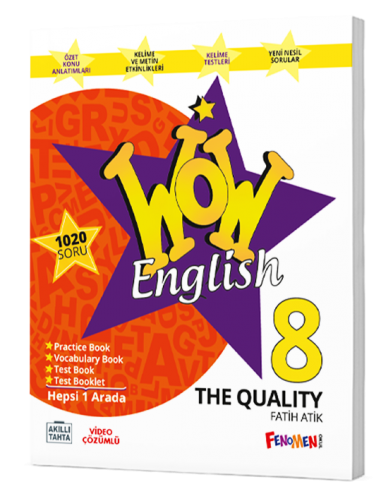 Fenomen Yayınları WOW English 8 The Quality – Hepsi 1 Arada