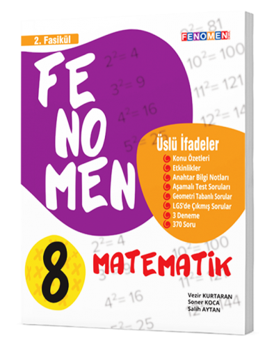 FENOMEN 8 Matematik 2. Fasikül (Üslü İfadeler)