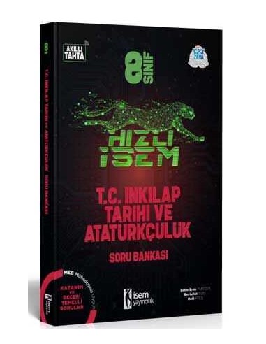 İsem Yayınları 8. Sınıf Hızlı İsem İnkılap Tarihi ve Atatürkçülük Soru Bankası