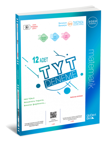 ÜçDörtBeş Yayınları TYT Matematik 12 li Deneme Model