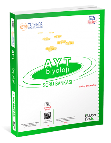 ÜçDörtBeş Yayınları AYT Biyoloji Soru Bankası   Model
